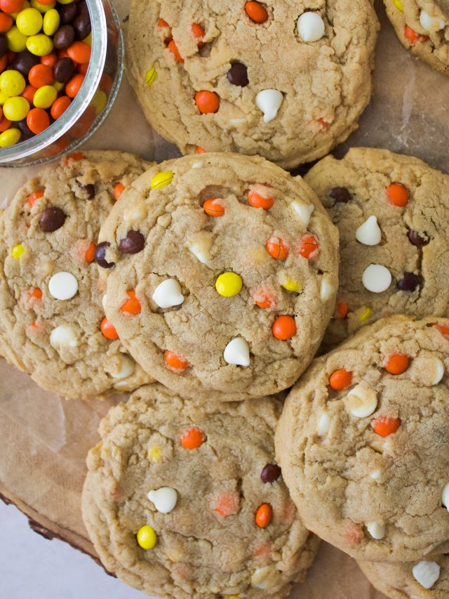 Chewy Reese's Peanut Butter Cookies (No Chill)