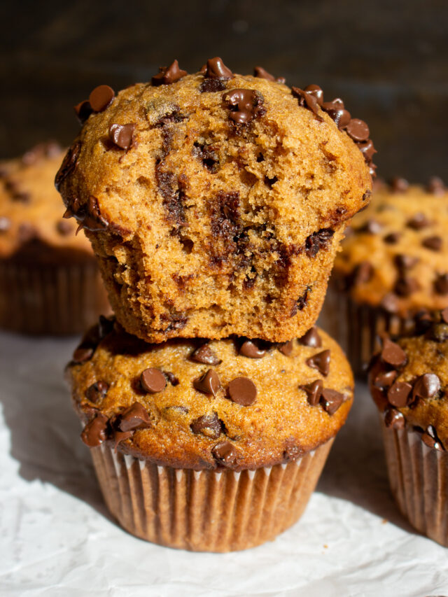 Applesauce Chocolate Chip Muffins